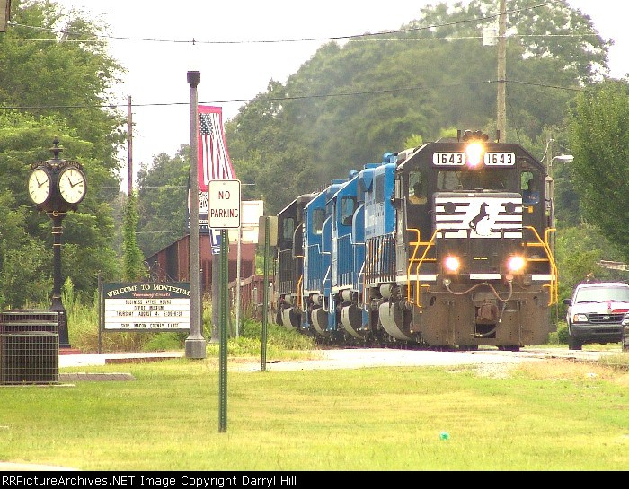 NS 1643 passing through